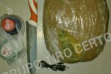 Mochila com maconha encontrada na Penitenciária de Petrolina