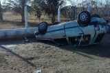 Sobradinho: Condutor de veiculo capota após brigar em festa