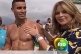 Filha de Bush tieta e passa óleo de coco em atleta