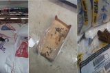 Leitora denuncia fezes em mercadoria de supermercado em Juazeiro; veja as imagens e vídeo