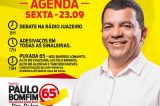 Agenda de Paulo Bonfim nesta sexta-feira (23)