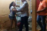 Medeiros é recebido com alegria pelos moradores do Novo Encontro e Lomanto Jr.