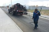 Avenidas pavimentadas em Petrolina