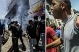 Policias do choque deixam cerco e se juntam a manifestantes Policias do choque deixam cerco e se juntam a manifestantes
