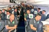 Última imagem da delegação da Chapecoense antes do embarque