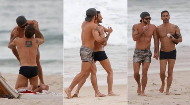 Ator Caio Castro assume homossexualidade e expõe intimidade na praia