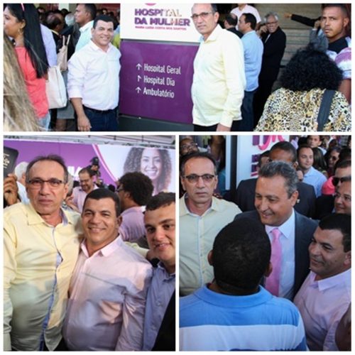 Zó durante inauguração do Hospital da Mulher