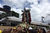 Fiéis acompanham procissão em homenagem ao Bom Jesus dos Navegantes: ‘Vai dar rumo ao Brasil’