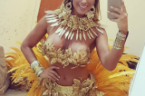 Nicole Bahls mostra fantasia decotada: ‘Que venha o carnaval’