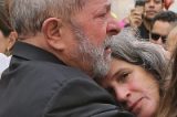 Renata e Lula: emoção no encontro
