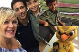 Neymar posa com filho de Eliana em treino: ‘Realizou o sonho do meu pequeno’