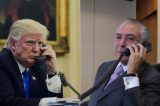 Trump liga para Temer ‘pt’ da vida, só não se sabe se foi por causa da carne