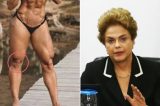Internautas ‘veem’ Dilma Rousseff no joelho de Gracyanne Barbosa
