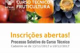 Inscrições abertas para Curso Técnico em Fruticultura do SENAR