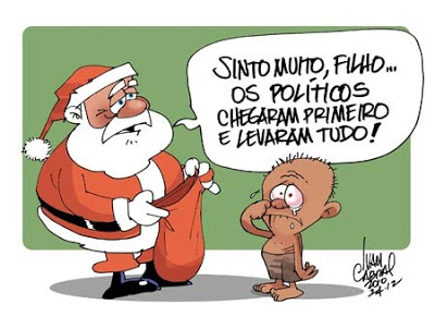 charge papai noel de saco vazio | Jornal Ação Popular