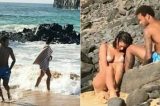 Neymar e Bruna Marquezine são flagrados em praia; veja