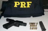 Trio é detido com pistola municiada em Santa Maria da Boa Vista