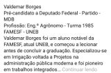 Valdemar Borges será candidato a deputado