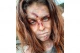 Atriz aparece irreconhecível após caracterização de personagem em novela Atriz aparece irreconhecível após caracterização de personagem em novela
