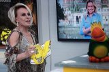 Ana Maria Braga surge com presente inusitado e Louro José faz piada com Fernanda Gentil: “é um sapatão”