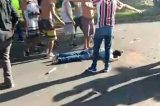 Três torcedores ficam feridos em briga de organizadas no Recife; veja vídeo