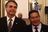 Bolsonaro anuncia general Mourão como vice na disputa à Presidência
