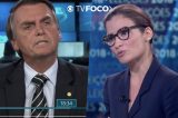 Renata Vasconcellos “desmoraliza” Jair Bolsonaro no Jornal Nacional após candidato comparar salário dela e de Bonner