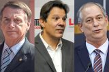 Pesquisa Ibope: Bolsonaro, 28%; Haddad, 22%; Ciro, 11%