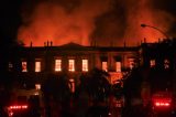 Incêndio atinge Museu Nacional, na Quinta da Boa Vista, no Rio de Janeiro