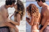 Paula Fernandes e o empresário Gustavo namoram muito em praia; veja imagens