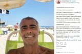 Após Adriano, Romário publica foto na praia e também é criticado