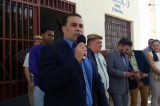 Prefeito de Ibicaraí se emociona durante solenidade na 63ª Companhia Militar durante chegada de novos policiais; veja vídeo