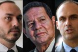 Sem trégua: Carlos e Eduardo Bolsonaro retomam críticas a Mourão