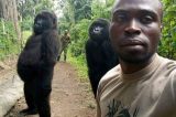 A comovente história da selfie com os gorilas que ficam de pé