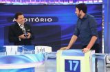 Silvio Santos coloca Danilo Gentili contra a parede e o questiona sobre romance com Rachel Sheherazade no SBT