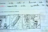 Tirinha pornográfica é usada como tarefa de casa para crianças e causa revolta