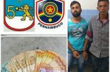 Dois homens são presos acusados de fazerem a ‘famosa saidinha de banco’ no centro de Petrolina
