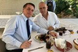 Embaixada de Israel divulga foto que esconde prato de Bolsonaro com borrão