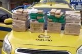Taxista é preso com mais de 70 kg de maconha dentro de carro no Rio