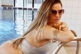Solange Gomes revela que levou cantada de panicat: “Colocou a mão na minha perna e alisou” Solange Gomes revela que levou cantada de panicat: “Colocou a mão na minha perna e alisou”