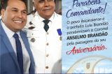 Prefeito de Ibicaraí parabeniza Comandante Anselmo Brandão pelo seu aniversário