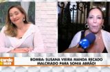 Treta! Susana Vieira alfineta Sônia Abrão e apresentadora reage: ‘não guardo ranço’
