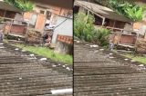 Vídeo mostra PMs jogando pessoa em canal no litoral de São Paulo após disparos