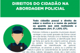 Defensoria Pública lança Manual de Direitos do Cidadão na Abordagem Policial
