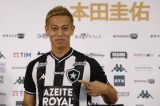 Honda é apresentado pelo Botafogo e exalta carinho da torcida: ‘Nunca me senti tão amado’