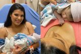 Ex-Morena do Tchan dá à luz em Orlando: ‘Quase nasce no carro’