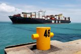 Maior navio a atracar no Ceará levará 16h para embarcar carregamento para a Europa Maior navio a atracar no Ceará levará 16h para embarcar carregamento para a Europa