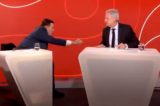Roberto Cabrini aparece exaltado com Augusto Nunes após programa da Jovem Pan (vídeo)