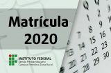 Campus Petrolina Zona Rural convoca contemplados no Processo Seletivo para  semestre 2020 para matrícula