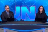 Falha técnica no ‘JN’ deixa Bonner e Renata desconcertados